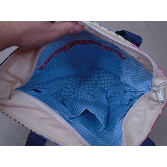 Vineyard Vines U.S. Navy Midshipmen Canvas Classic Tote Bag Ram Mascot Football - Picture 9 of 12